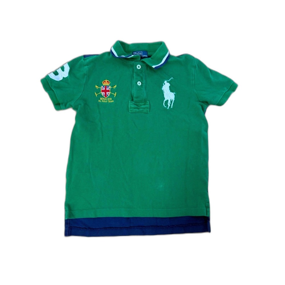 Vintage 90's Polo Ralph Lauren Mercer 3 Polo Team Club Shirt Kids‎ 7